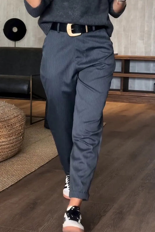 MATHILDA | PANTALONES DE RAYAS ELEGANTES Y QUE REALZAN LA FIGURA